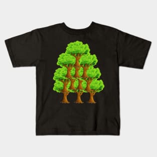 Natural Look Jungle Trees Kids T-Shirt